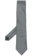 Lanvin Geometric Print Tie - Grey