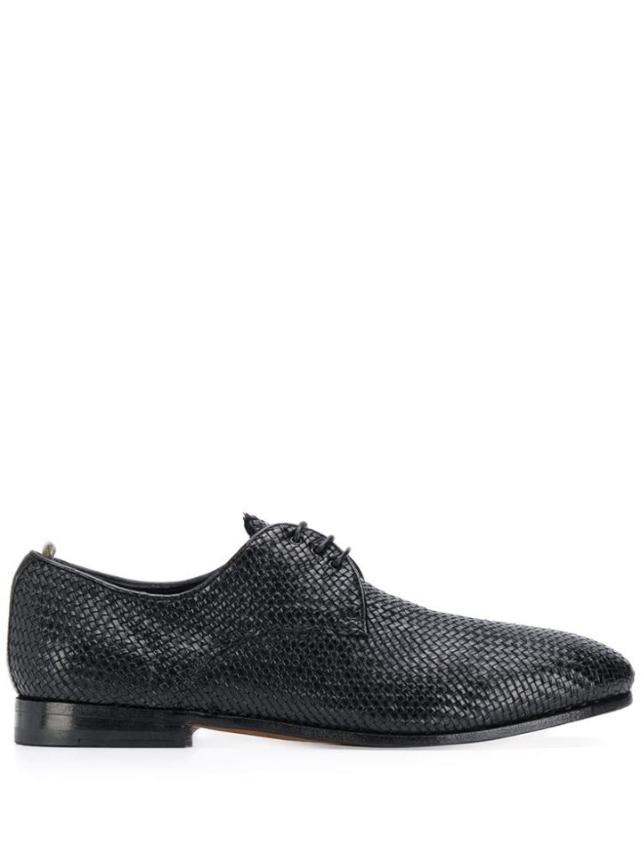 Officine Creative Flat Lace-up Shoes - Black