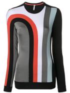 No Ka' Oi Colour Block Sports Top - Black