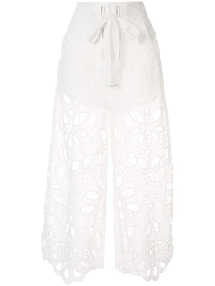 Alice Mccall Embroidered Baudelaire Culottes - White