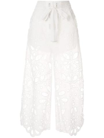 Alice Mccall Embroidered Baudelaire Culottes - White