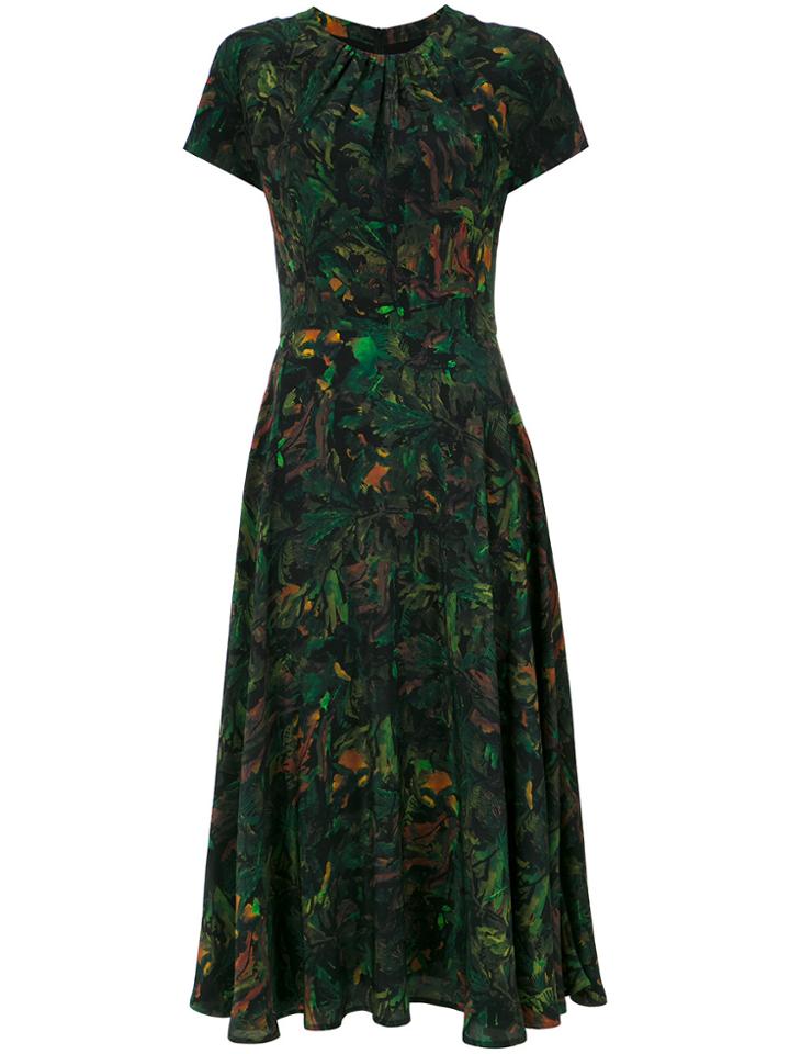 Andrea Marques Printed Midi Dress - Green