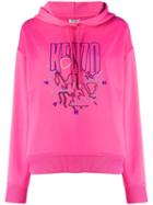 Kenzo Embroidered Logo Hoodie - Pink