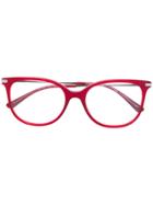 Giorgio Armani Angular Frame Glasses - Red