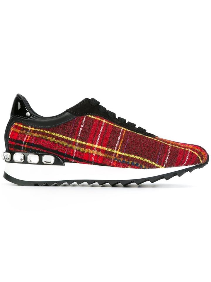 Casadei Checked Sneakers