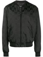 Dolce & Gabbana All-over Logo Print Bomber Jacket - Black