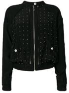 Just Cavalli Studded Zip Jacket - Black