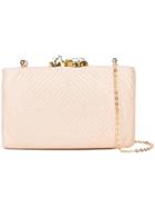 Kayu Woven Clutch Bag - Nude & Neutrals