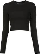 Proenza Schouler Cropped Jumper, Women's, Size: Small, Black, Viscose/polyamide