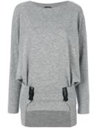 Tom Ford - Plain Sweatshirt - Women - Cashmere - S, Grey, Cashmere