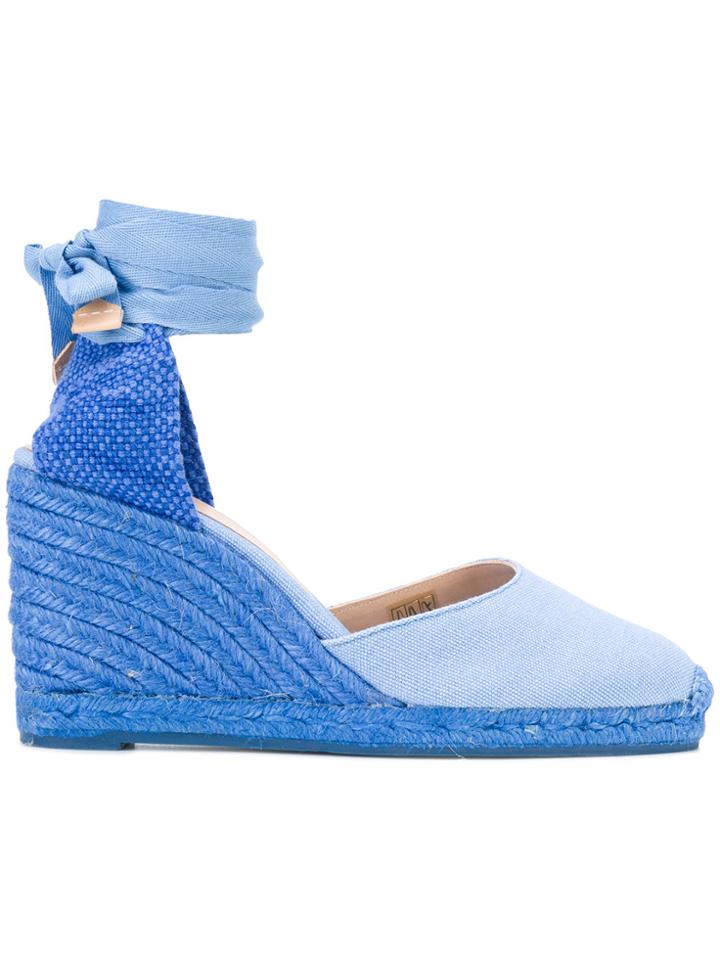 Castañer Carina Wedge Espadrilles - Blue