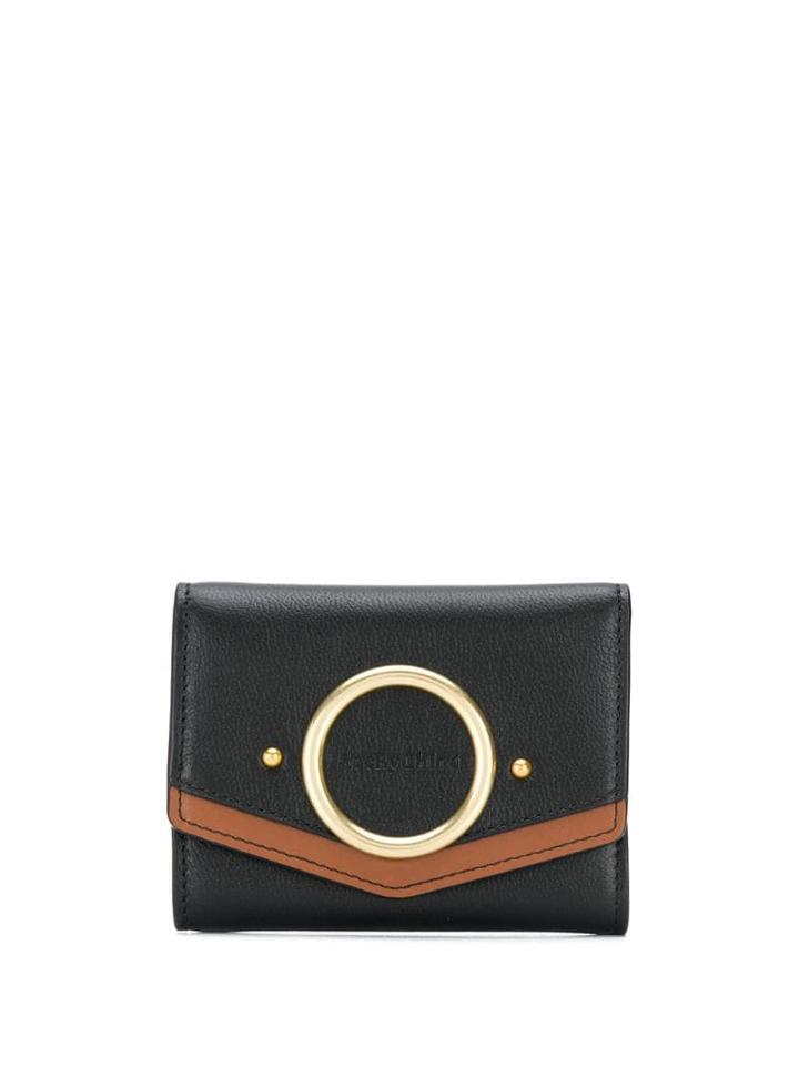 See By Chloé Aura Trifold Wallet - Black