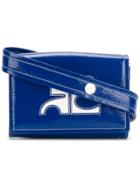 Courrèges Vinyl Box Logo Waist Bag - Blue