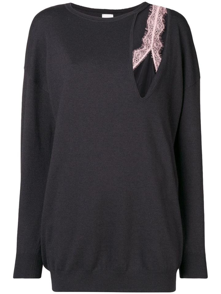 Pinko Cut Out Jumper - Grey