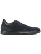 Emporio Armani Logo Patch Sneakers - Blue