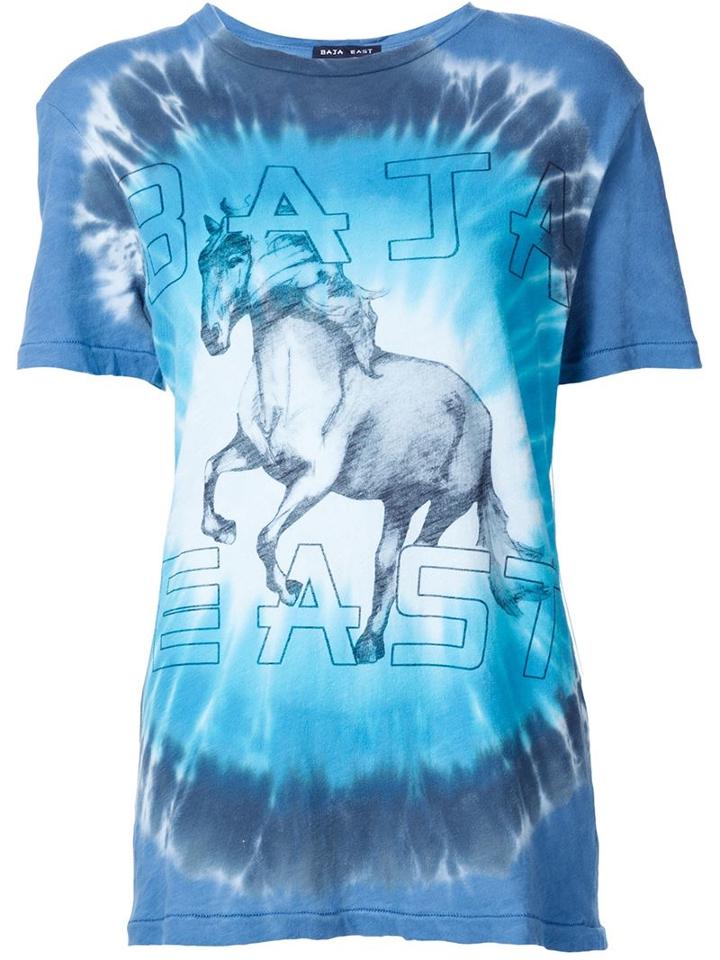 Baja East Tie-dye Horse Graphic T-shirt
