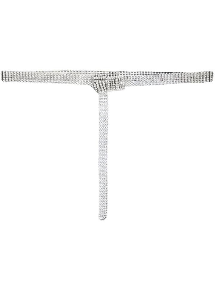 Oscar De La Renta Slim Belt - Metallic