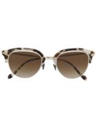 Giorgio Armani Round Two-tone Sunglasses - White