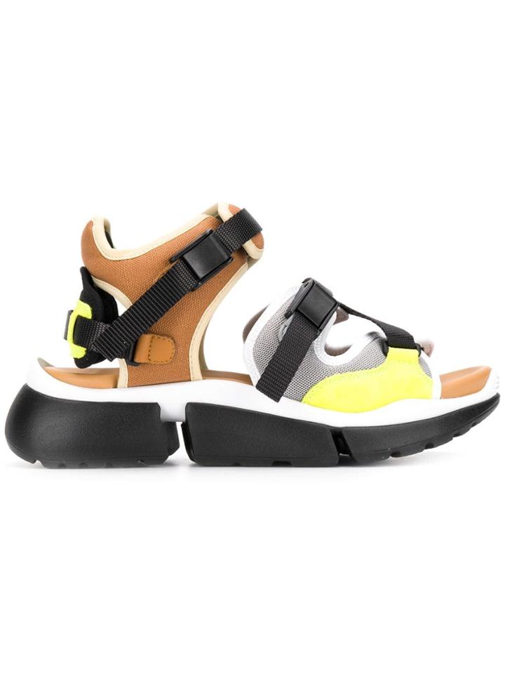 Chloé Structured Sandals - Grey