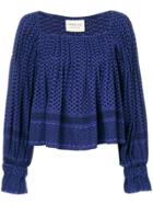 Golden Goose Deluxe Brand Back Buttoned Blouse - Blue