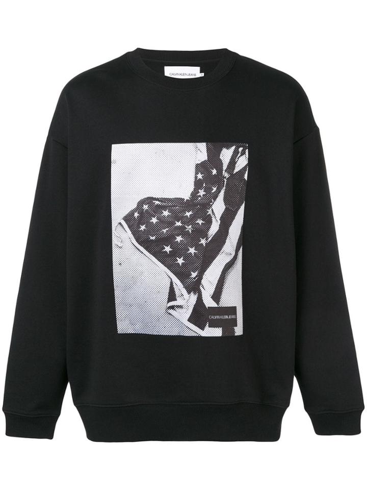 Calvin Klein Jeans Photographic Print Sweatshirt - Black