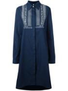 Miahatami - Embroidered Dress - Women - Cotton - 44, Women's, Blue, Cotton