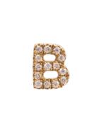 Loquet B Diamond Letter - Metallic