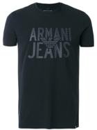 Armani Jeans Monogram Logo T-shirt - Black