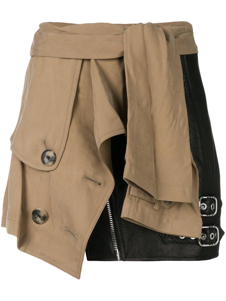 Alexander Wang Deconstructed Trench Skirt - Black
