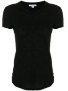 James Perse Sheer Slub Crew Neck Tee - Black