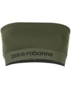 Paco Rabanne Logo Printed Tube Top - Green