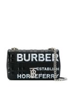 Burberry Horseferry Print Quilted Shoulder Bag - Black