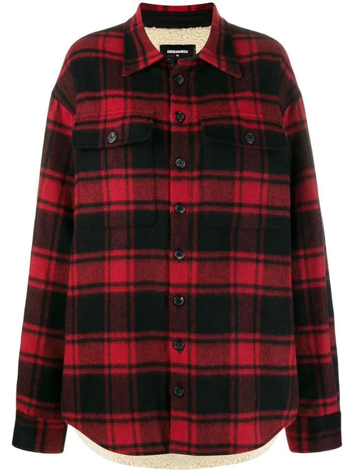 Dsquared2 Check Print Shirt Jacket