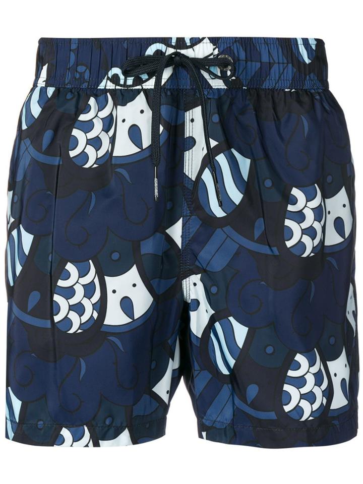 Rrd Printed Swimshorts - Blue