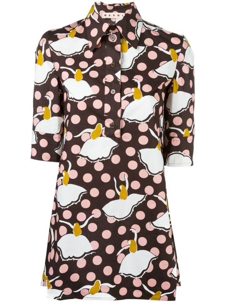 Marni Dancer Print Top, Women's, Size: 36, Cotton