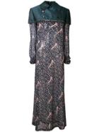 Comme Des Garçons Long Layered Dress - Blue