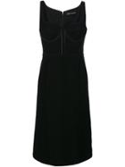 Versace Bustier Neck Dress - Black