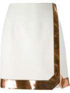 Mugler Metallic Panel Wrap Skirt