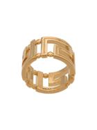 Versace Greca Cut-out Ring - Gold