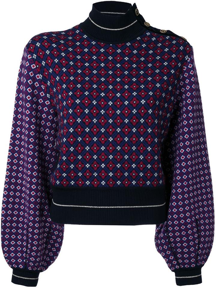Philosophy Di Lorenzo Serafini Balloon Sleeve Sweater, Women's, Size: 38, Polyacrylic