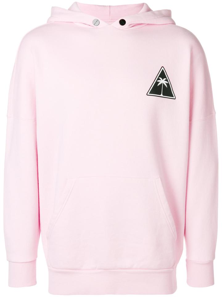 Palm Angels Palm Logo Hoodie - Pink & Purple