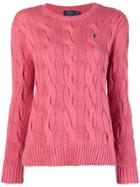 Polo Ralph Lauren Loose Knitted Top - Pink & Purple