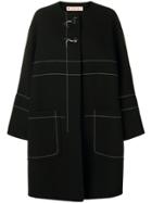 Marni Contrast Stitch Coat - Black