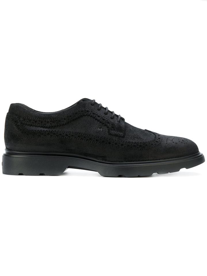 Hogan Lace Up Brogues - Black