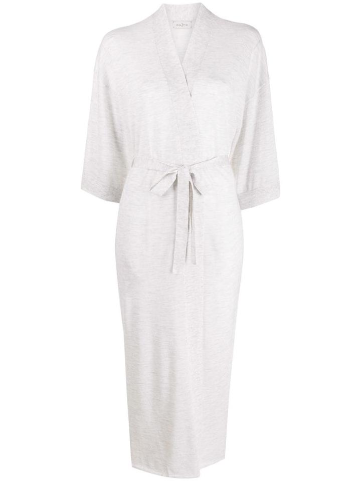 Le Kasha Ibiza Long-line Cardigan - Grey