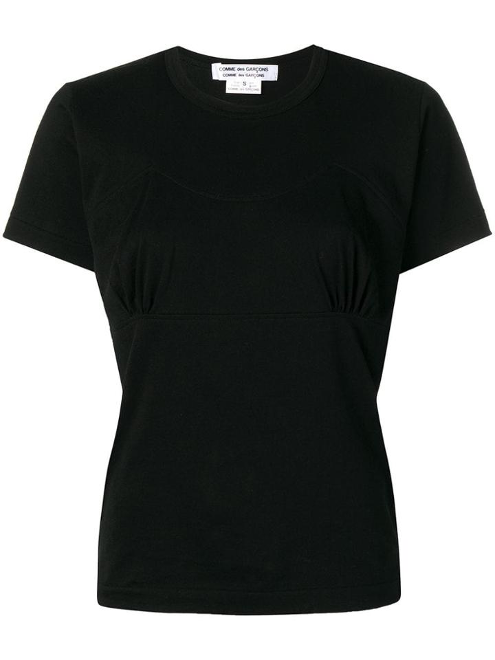 Comme Des Garçons Comme Des Garçons Gathered Front Detail T-shirt -