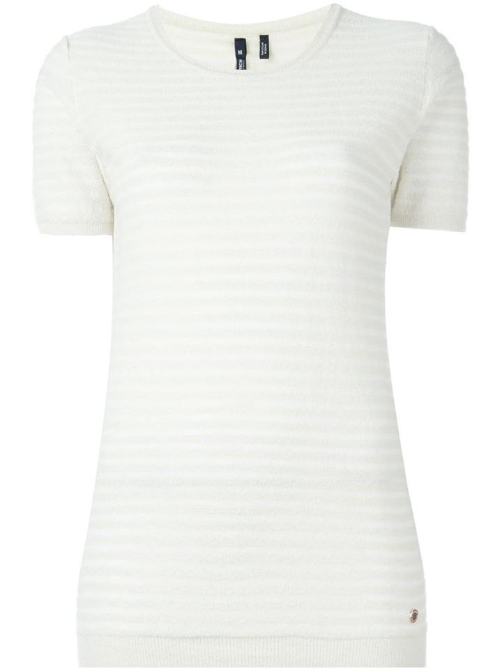 Woolrich Knitted T-shirt, Women's, Size: S, White, Viscose/cotton/polyamide