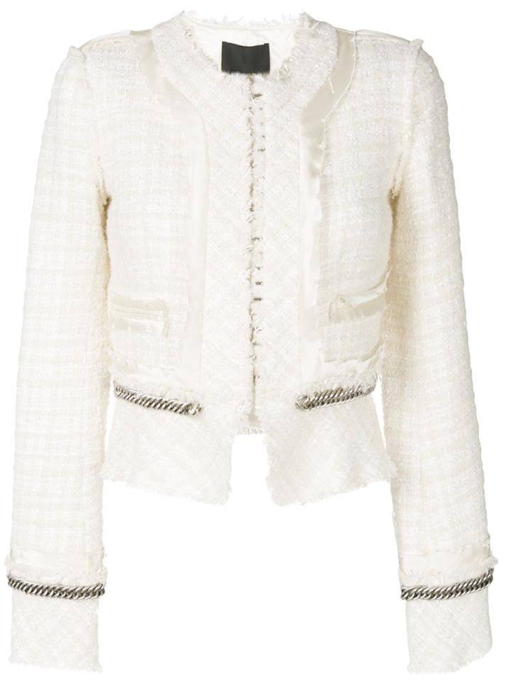 Alexander Wang Deconstructed Tweet Jacket - White