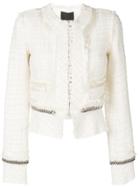Alexander Wang Deconstructed Tweet Jacket - White