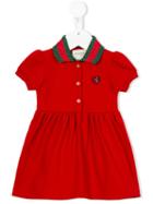 Gucci Kids - Polo Dress - Kids - Cotton/spandex/elastane - 9-12 Mth, Red